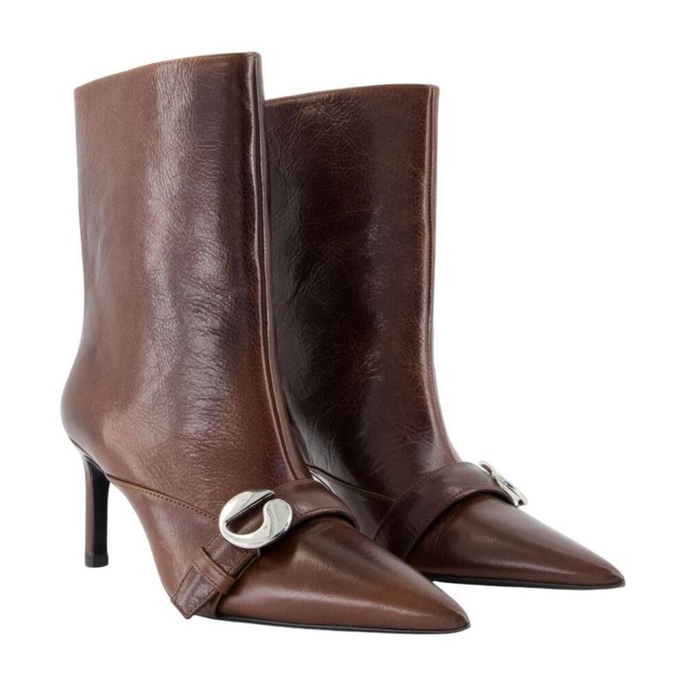 Belt boots - Coperni - Leather - Brown - Picture 2 of 2